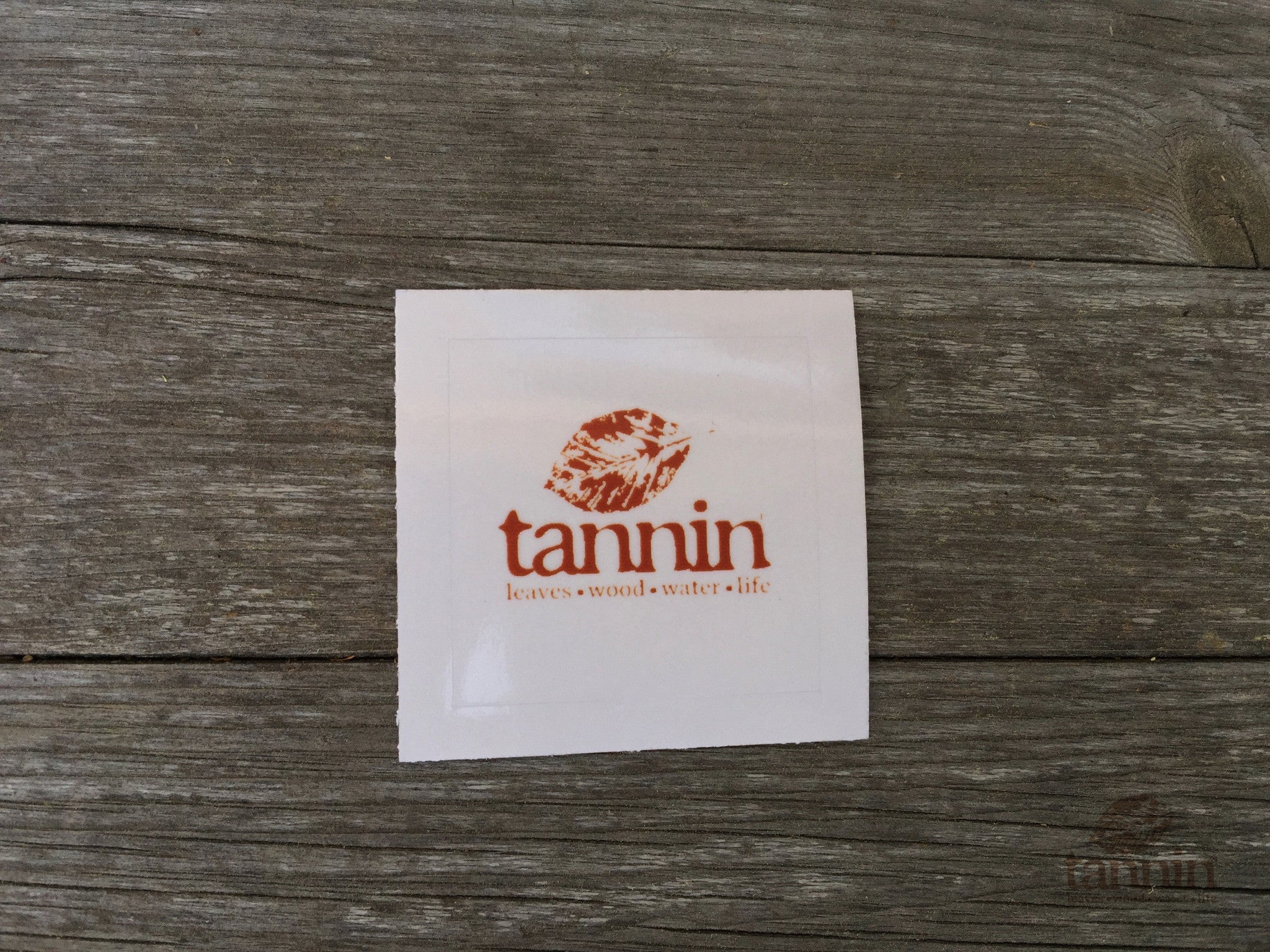 Tannin Removable Clear Vinyl Sticker